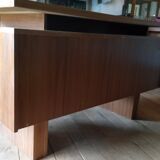 Beautiful desk veneer teak 80s
