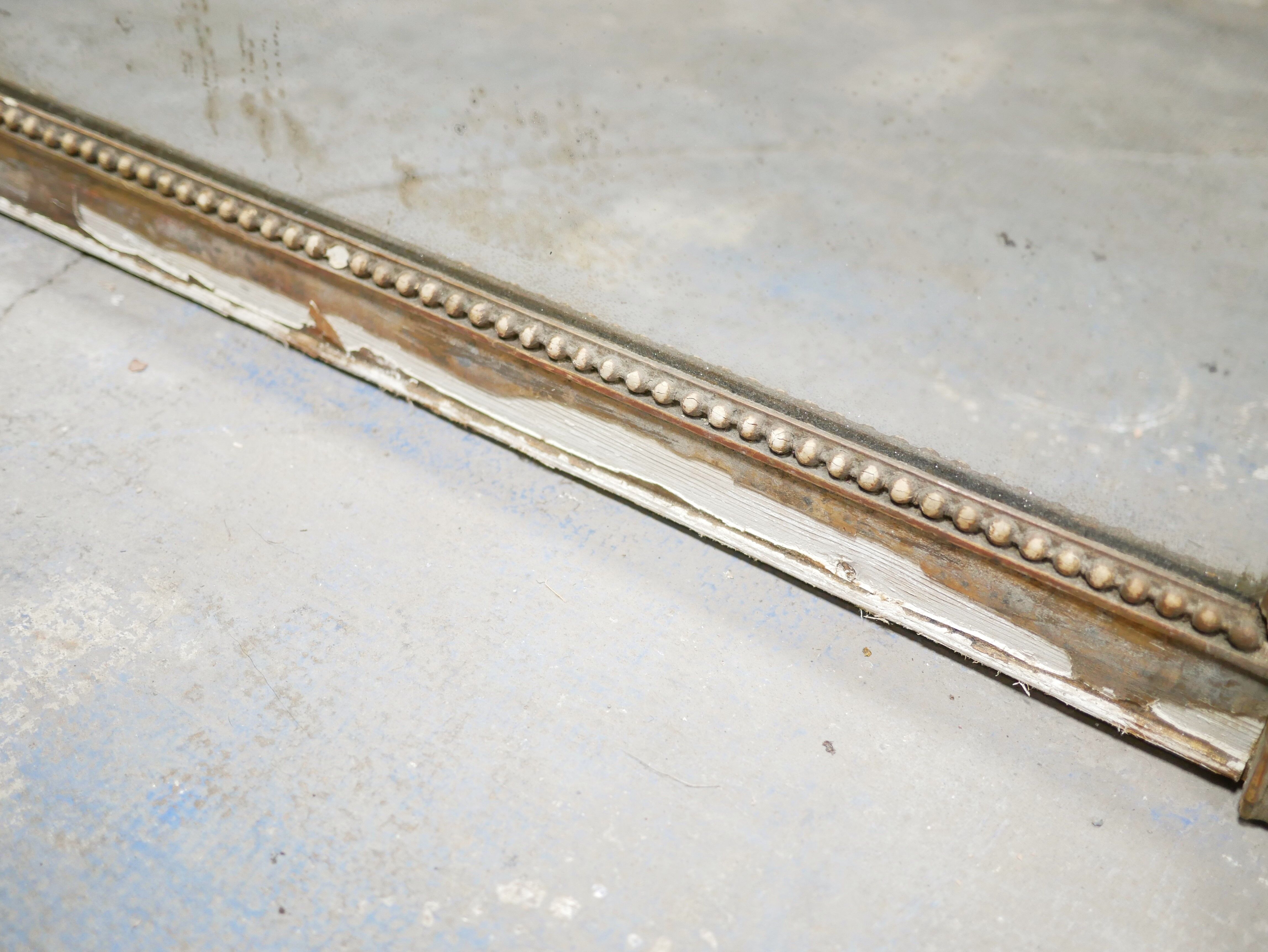 Old rectangular mirror Louis Philippe 150cm x 107cm