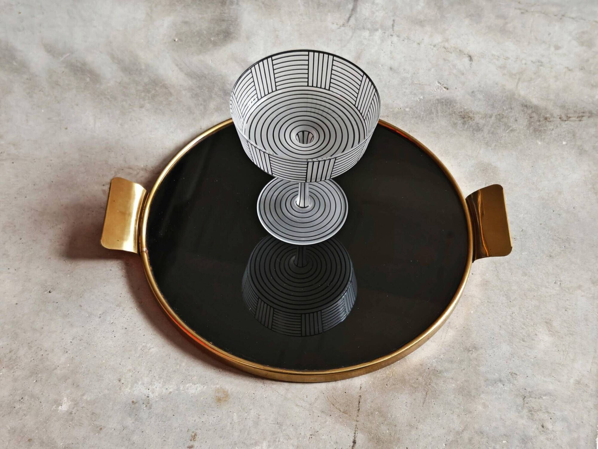 Set of 6 Champagne Coupes Series B by Josef Hoffmann for Wiener Werkstätte