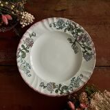 Set of 12 Longwy flat plates, Chrysanthemums model