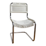 Aluminum and fabric designer chair