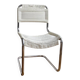 Chaise design aluminium et tissu