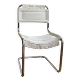Chaise design aluminium et tissu