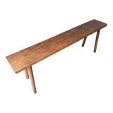 Bench 120 cm old solid wood with patina