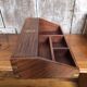 Organisateur De Bureau Bois & Laiton Rangement Style Marine Vintage