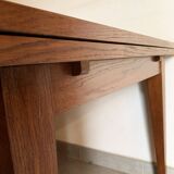Table extensible en chêne, années 50