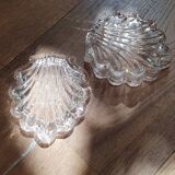 Art deco shell crystal jewelry box