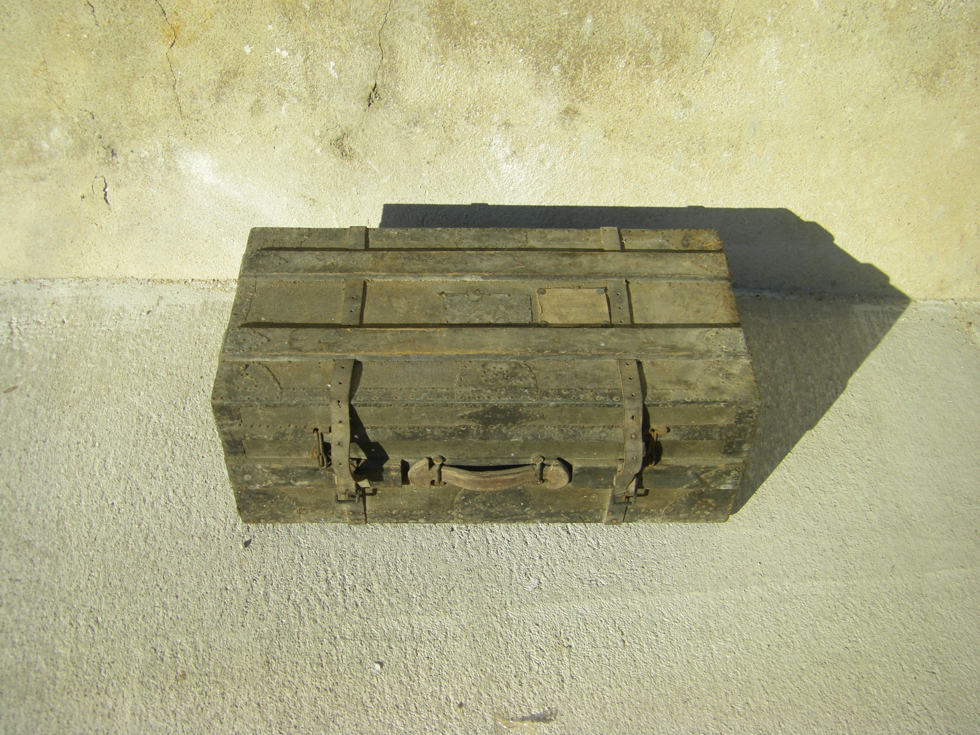 Old military trunk