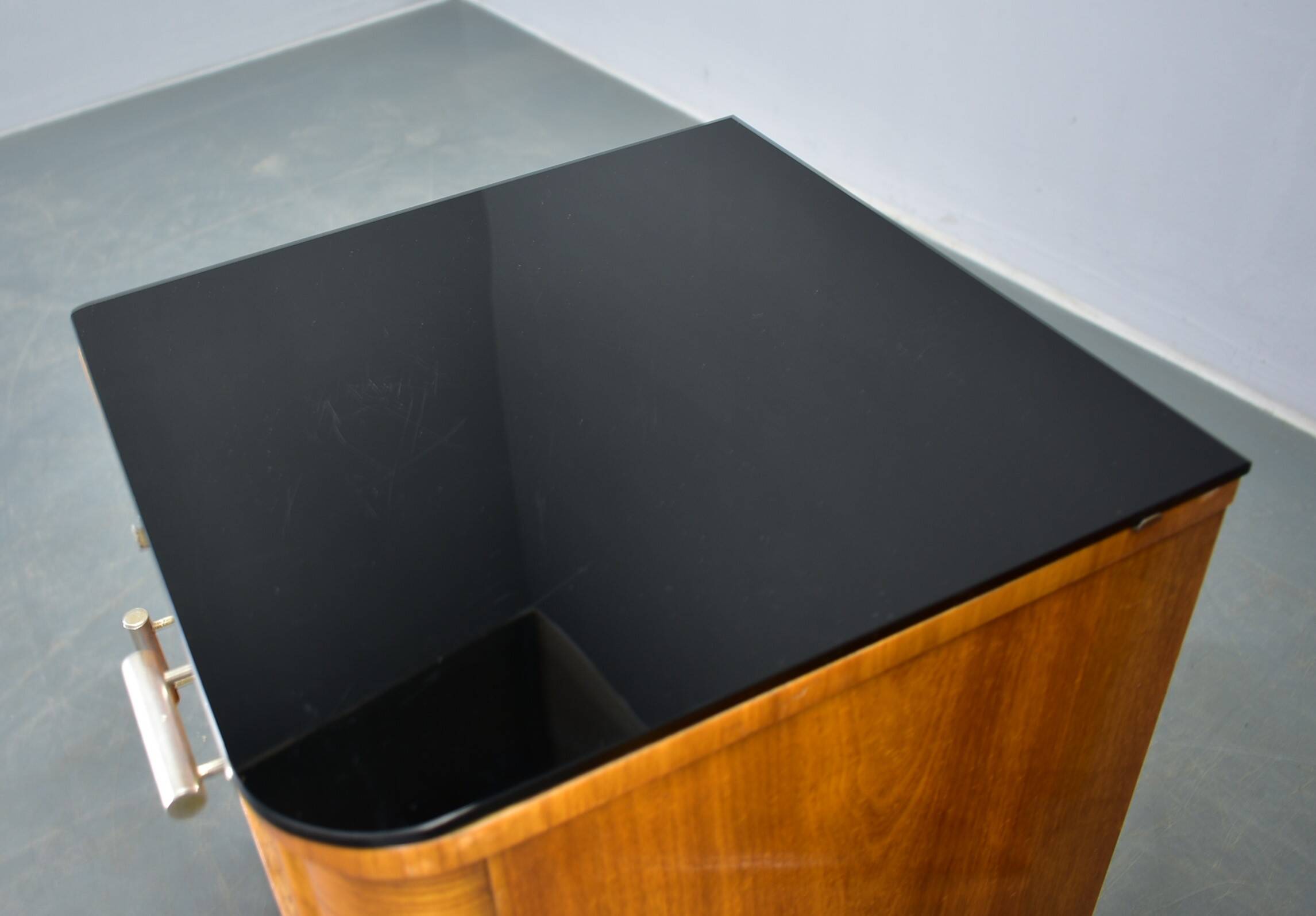 1942s set of bedside tables by Jindrich Halabala, Czechoslovakia