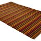 Grand Turkish Vintage Kilim Striped Red and Yellow 326 x 196 cm