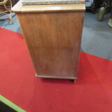 Oak chest of drawers with marble top, 1940-1950