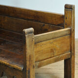 Antique walnut bench, Southern France / Northern Spain, 17th–18th century