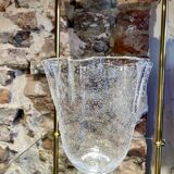 Murano bubble blown glass handkerchief vase