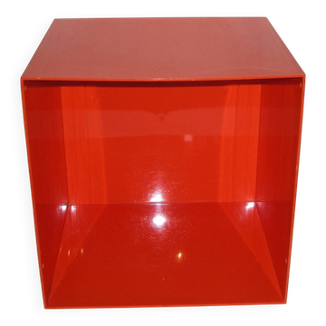 Etagère cubique orange des années 70