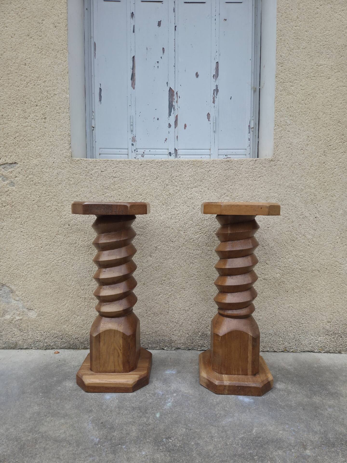 Paire de sellette vis de pressoir