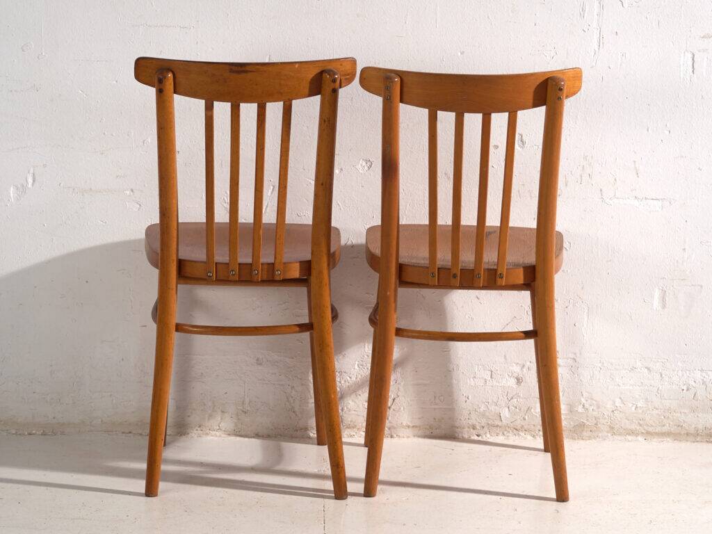 Antique bentwood chairs TON – Czechoslovakia, circa 1960 #9 – Set of 2 pieces