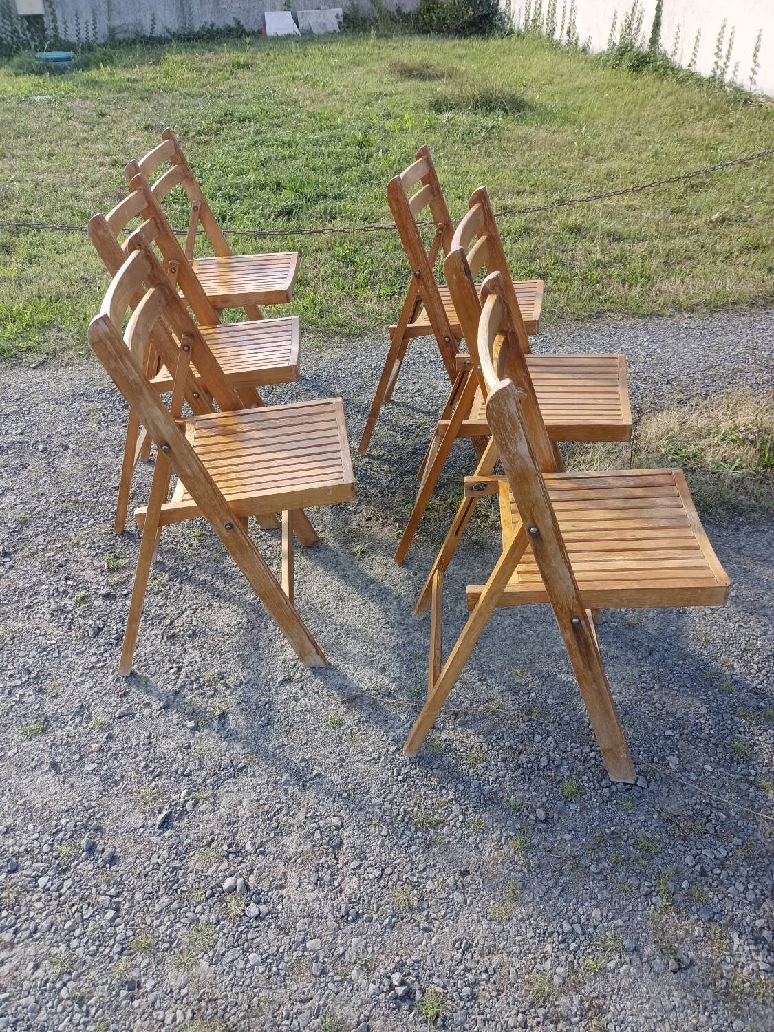 Série de 6 chaises pliantes