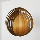 Suspension lune en bois