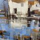 Grand tableau huile sur toile paysage Camargue Roger QUINTAINE 1921-2005