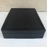 Old travel Gerard Henon leather black briefcase