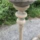 Very large candlesticks made of raw wood