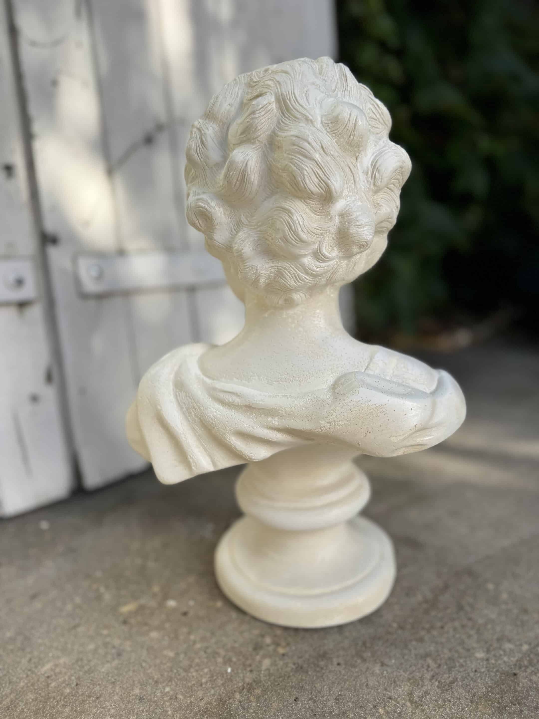 Plaster bust