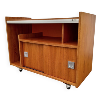 Meuble hifi vintage teck par Berlioz 1970
