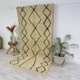 Handmade wool Berber rug 250 X 132 CM