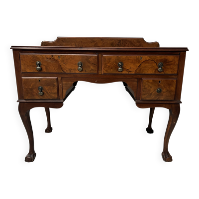 Bureau plat Regency en acajou et placage XIX siècle