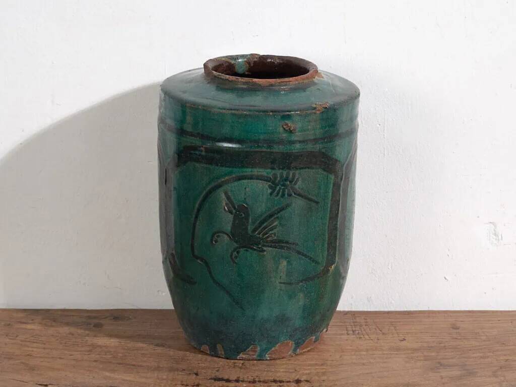 Antique enamelled vase (circa 1820) #36