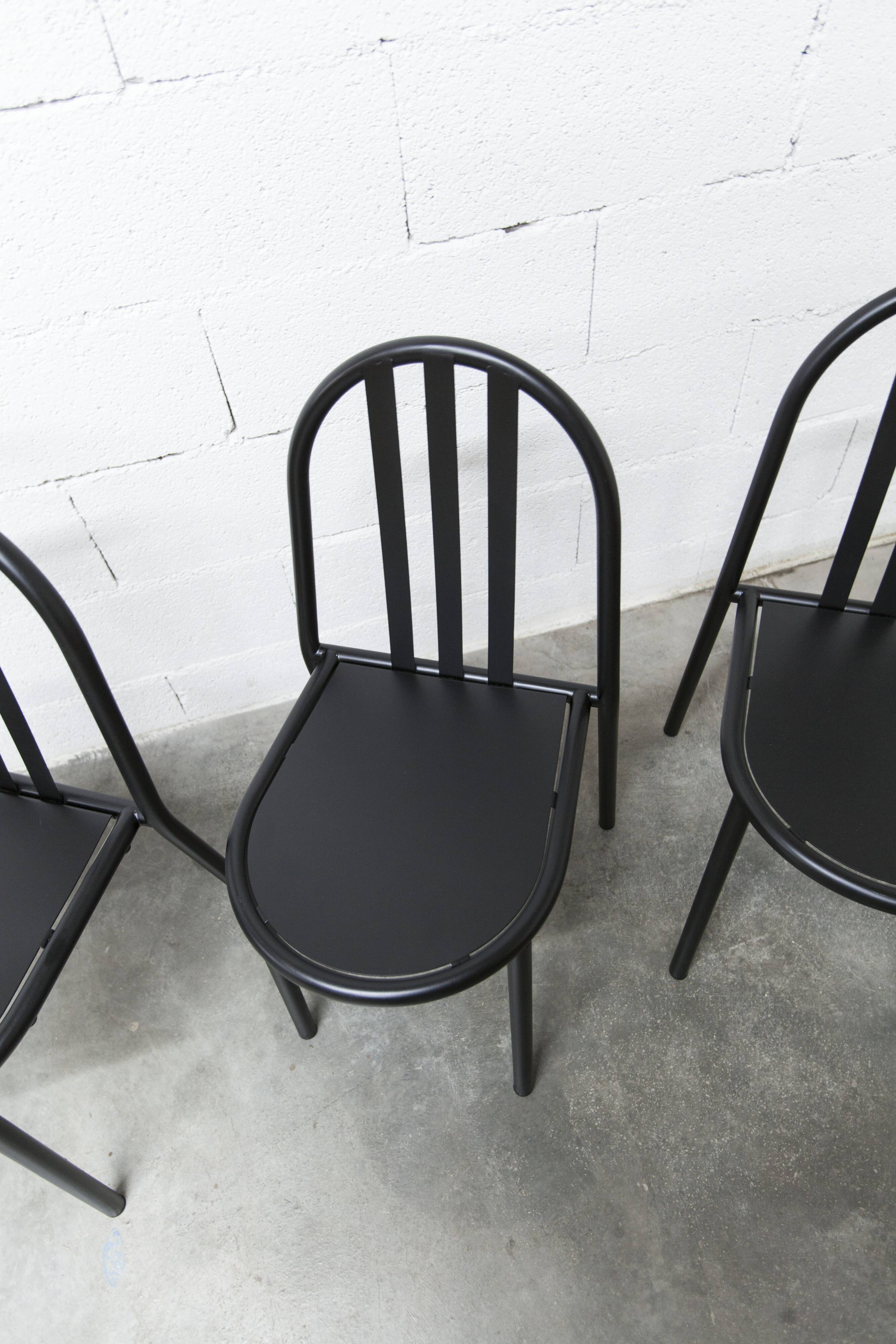 Set of 6 "202" model chairs by Robert Mallet Stevens 1980