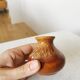 Vintage Brown Ceramic Vase: 1970s Yugoslavia Boho Decor