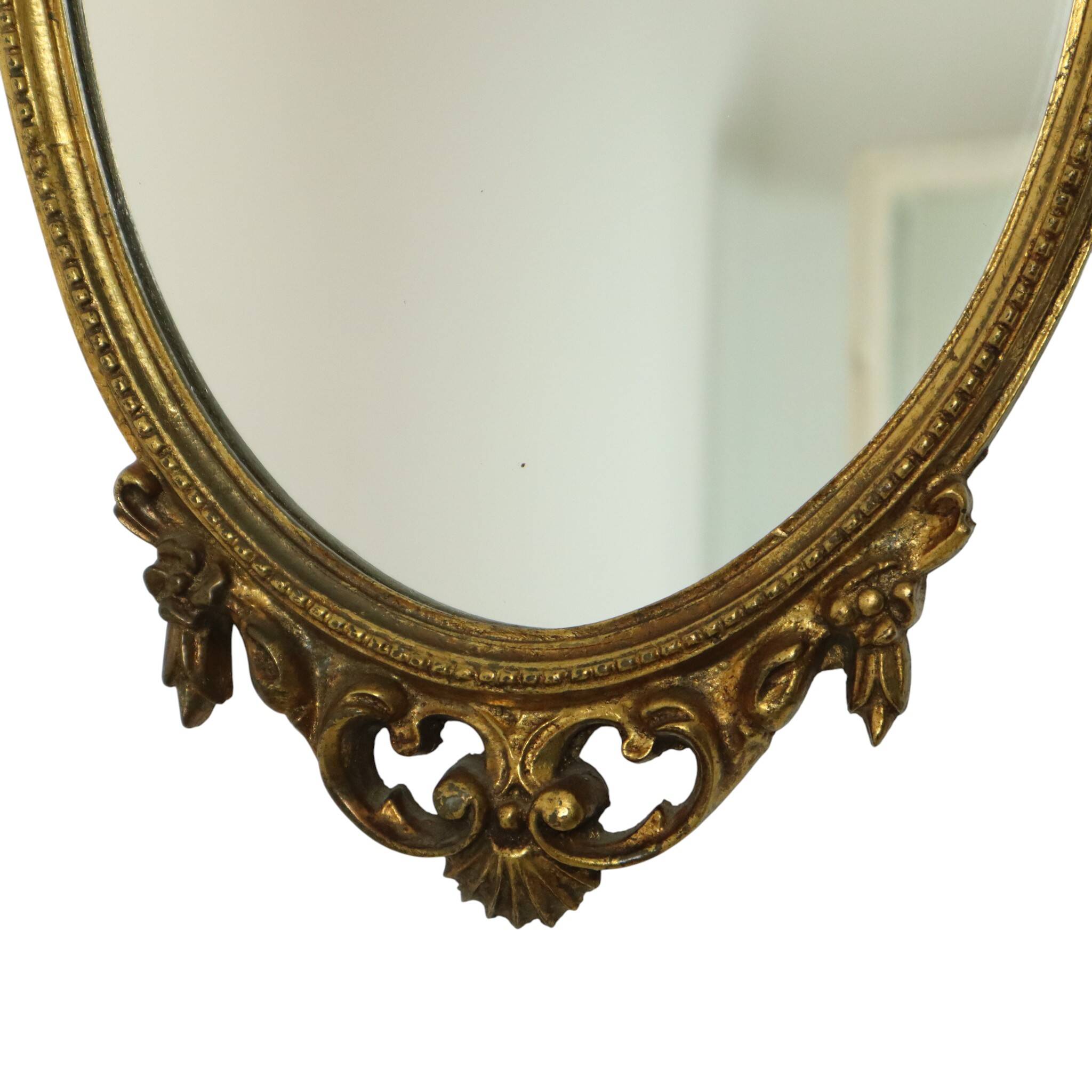 Classic French Rococo Baroque Style Mirror Gold Resin 70cm