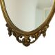 Miroir classique en résine dorée de style rococo baroque 70 cm