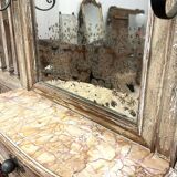 Patinated locker room