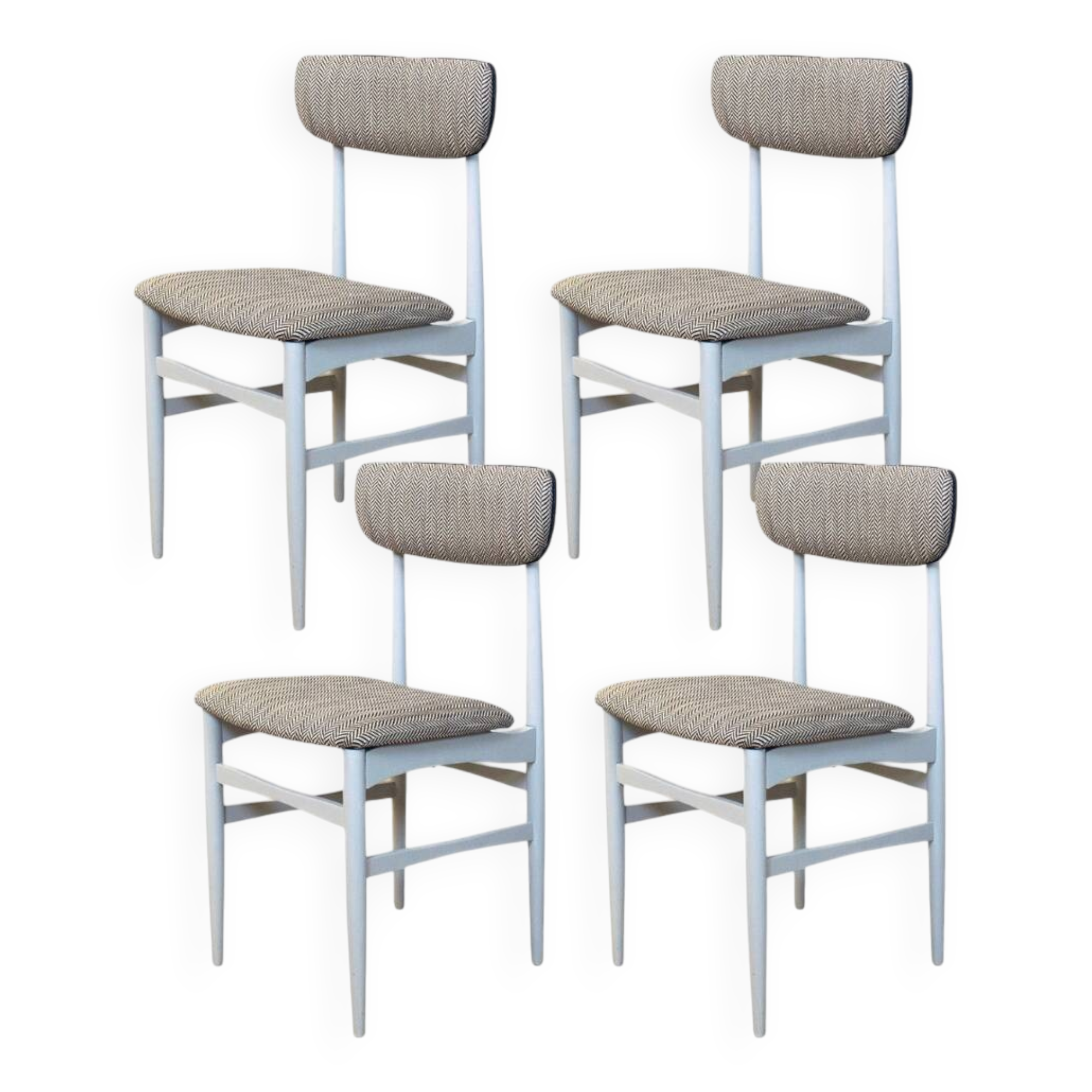 Vintage Spanish Chairs, 1960s, Set of 4