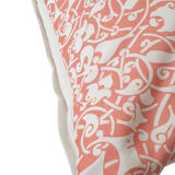 Housse de coussin Etnik blanc, rose vif - 50 x 50