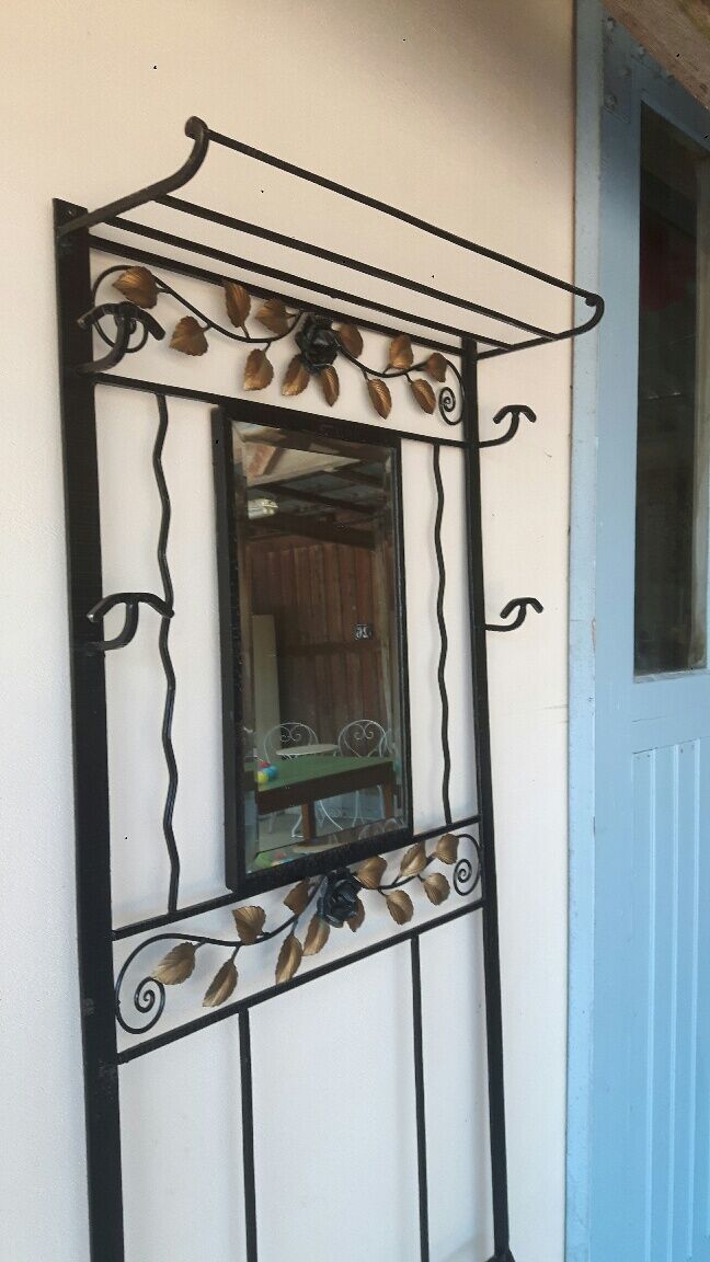 Locker room art deco coat hangers.