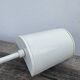 White metal floor lamp reading light 1980