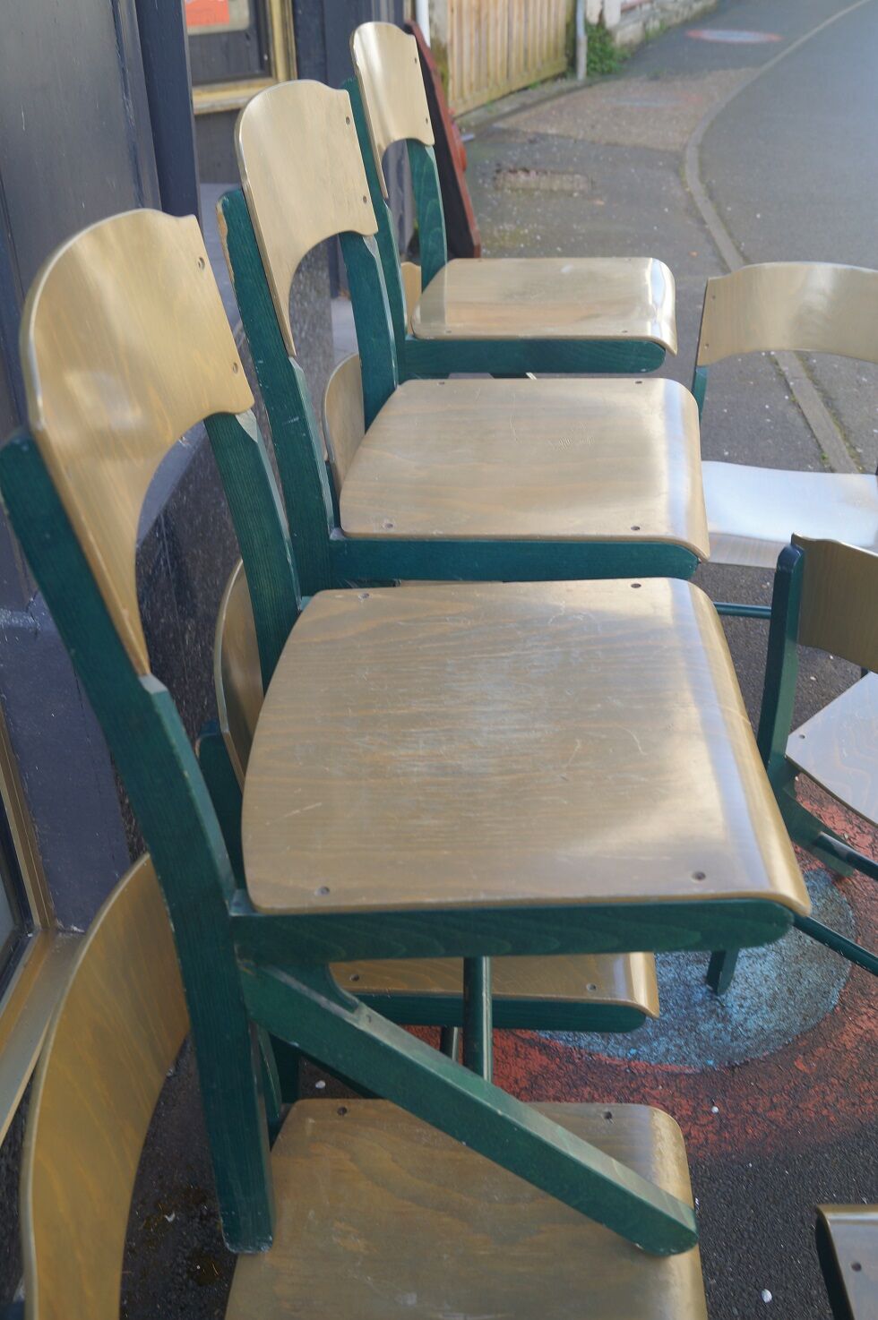Set of 10 Bauman chairs 1980