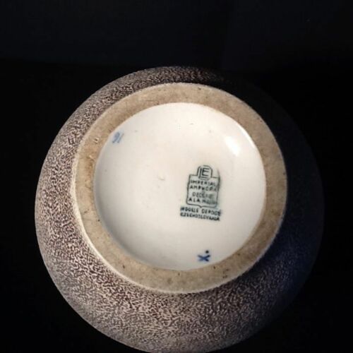 Art Déco céramiste (LE) Emile Laget Grand  Vase céramique Impérial Amphora  Forme balustre  ...
