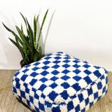 Pouf marocain-pouf à carreaux personnalisé-pouf marocain berbère