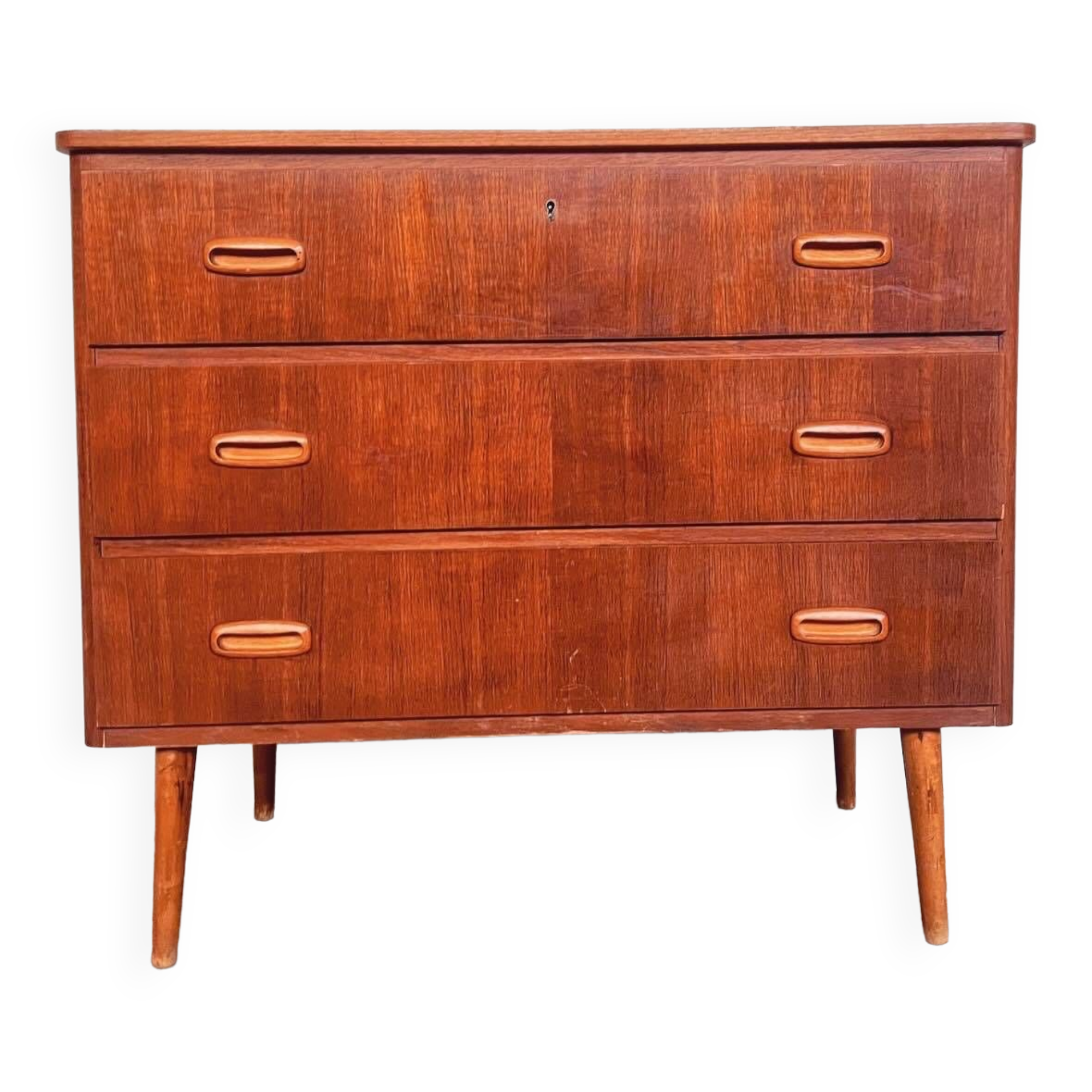 Commode vintage scandinave en teck 1960