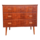 Commode vintage scandinave en teck 1960