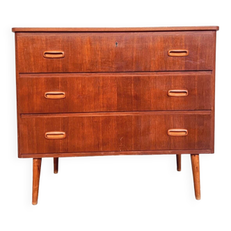 Commode vintage scandinave en teck 1960