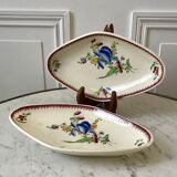 duo of raviers Villeroy & Boch La Louvière Belgian manufacture in Iron Earth early twentieth century