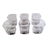 6 vintage whisky glasses in Arques crystal