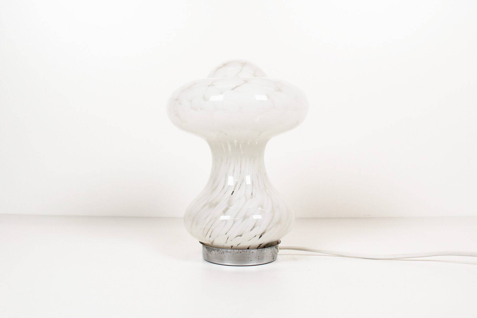 Vintage 'Mushroom' Murano glass table lamp by Mazzega