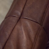 Sofa 3 places leather designed by Michel Ducaroy 1973