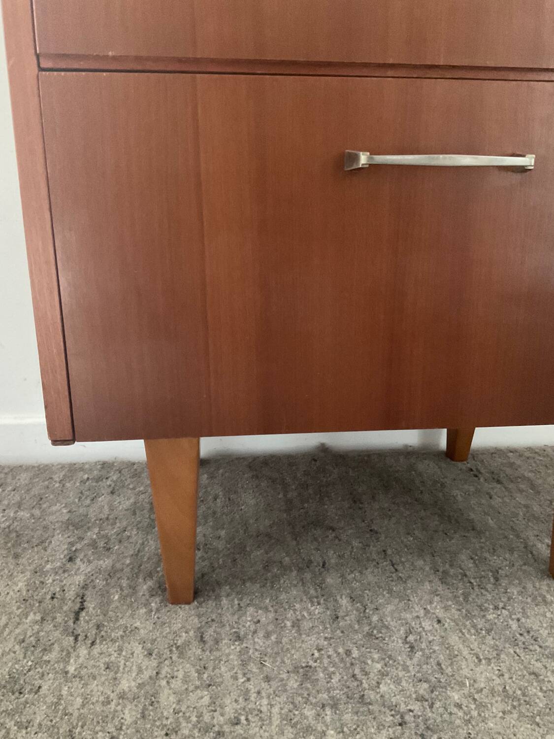 Scandinavian teak bedside table from the 60s and 70s